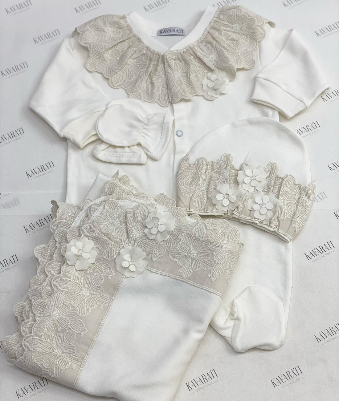 Luxury  Newborn Baby Set (4 Pieces)