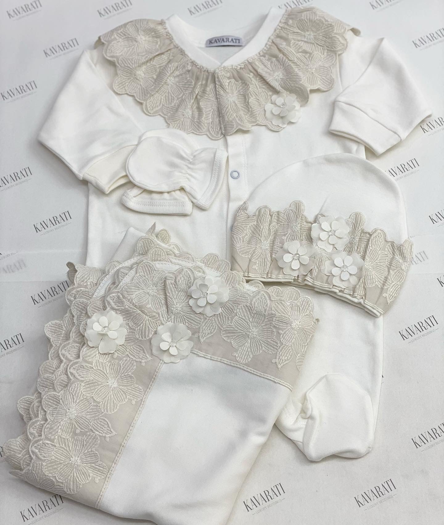 Luxury  Newborn Baby Set (4 Pieces)
