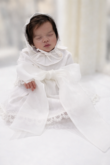 Cute Cotton Baby Dress with Bow Belt