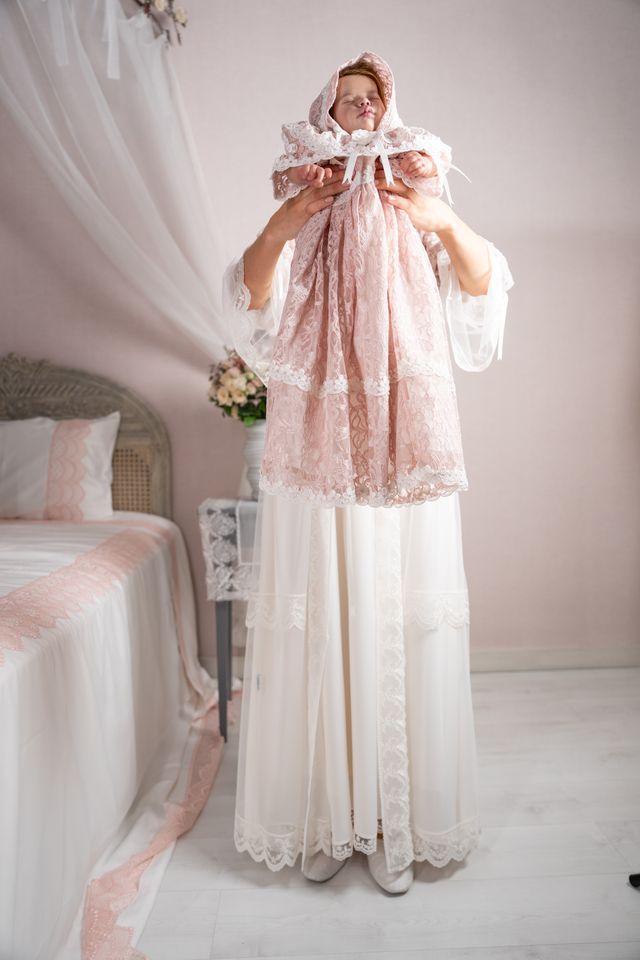 Me & My Mom Newborn Girl Set with Lace