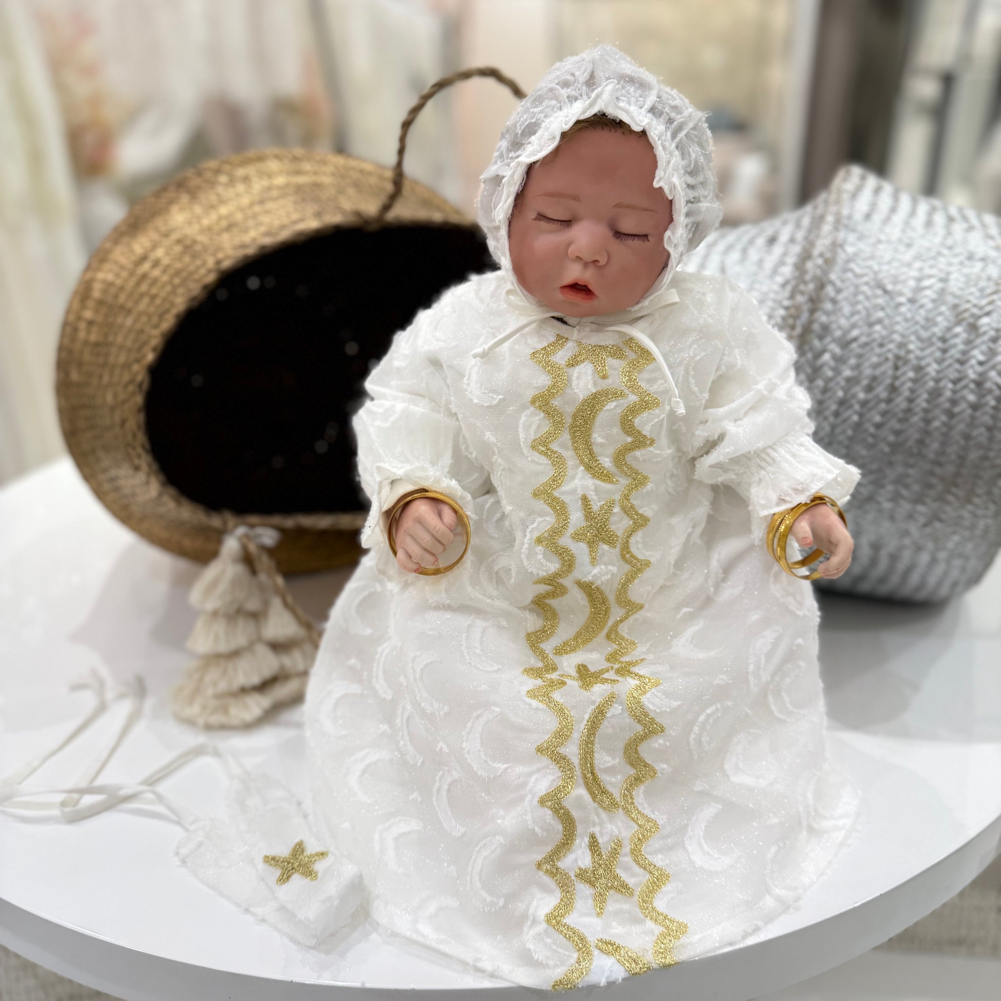 gold baby dress 6 months Luxury Girl Black Thoub Set 0–6M ARTICLE_PE21RO012801S