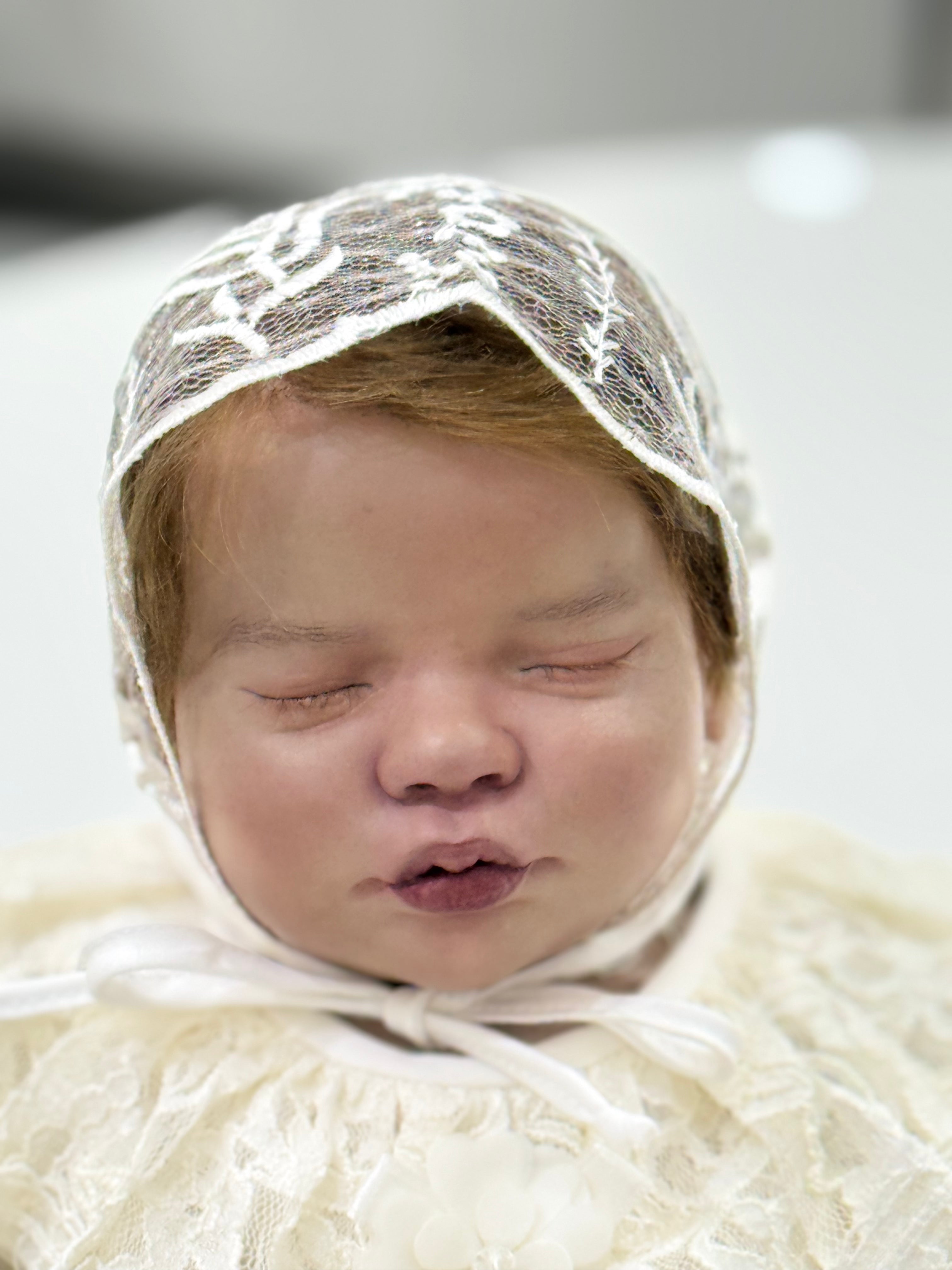 Elegant Embroidered Lace Cap