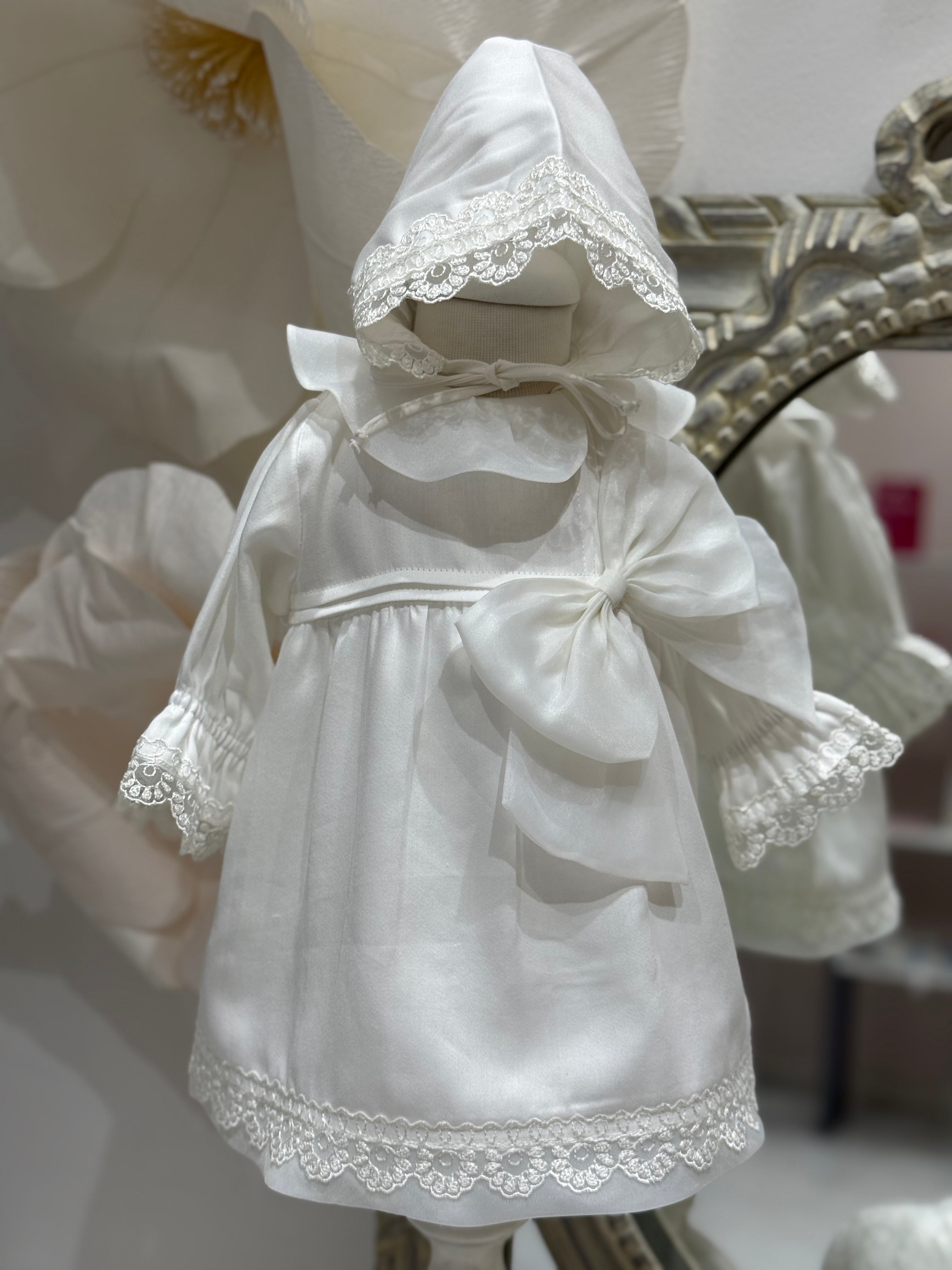 Adorable Cotton Baby Dress with Bow