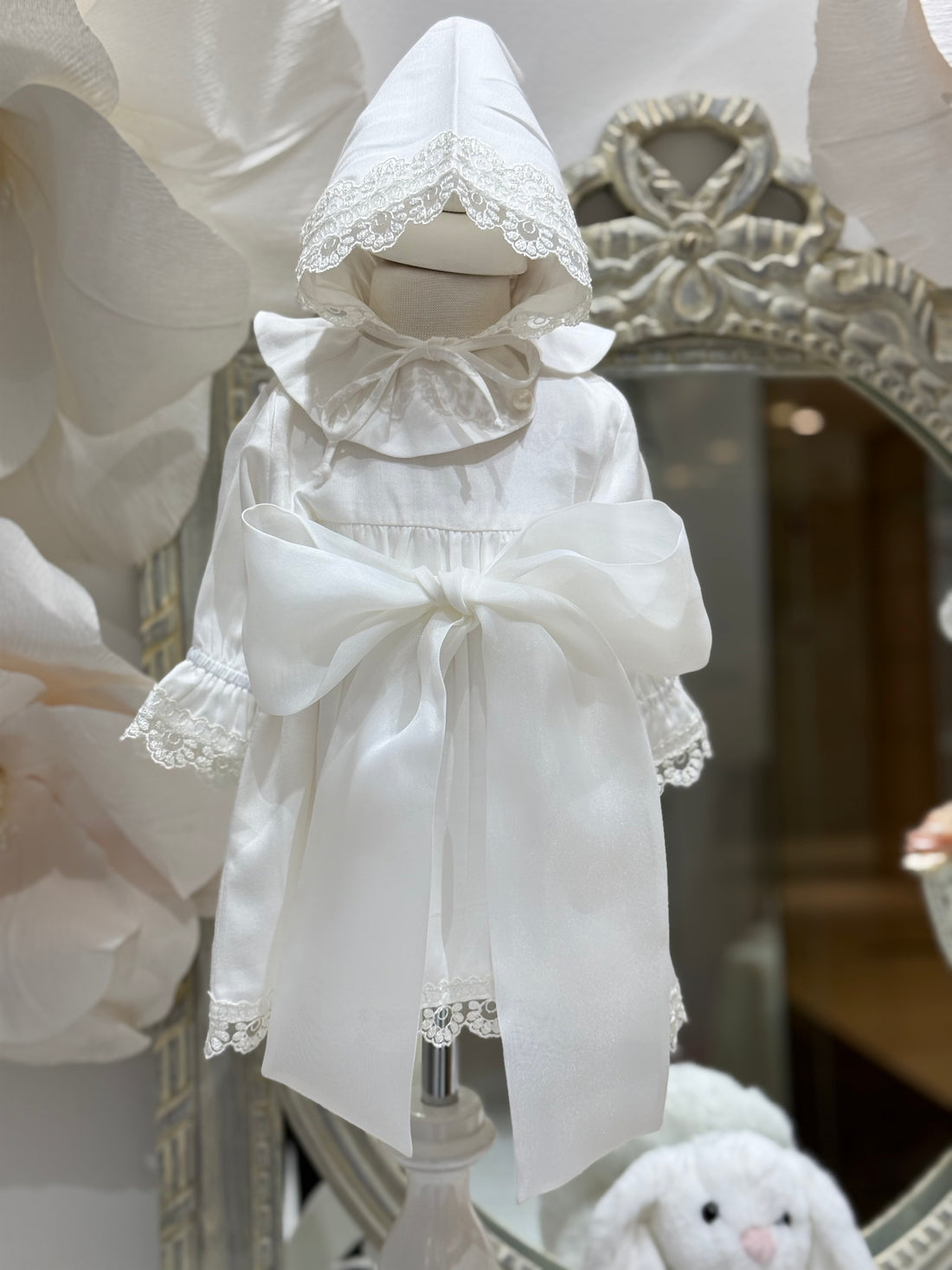 Cute Cotton Baby Dress with Bow Belt