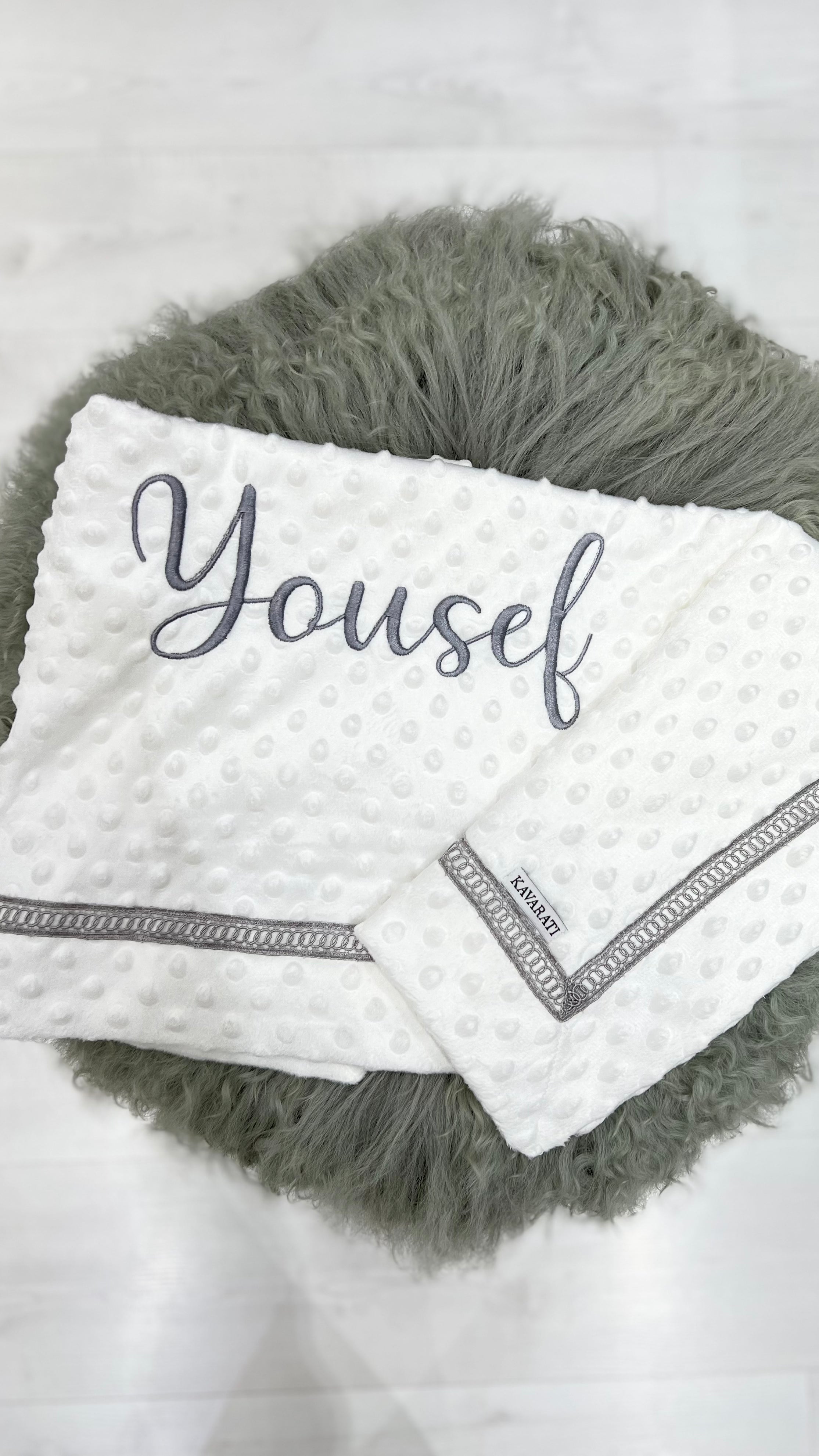 Bubble Embroidered Baby Blanket