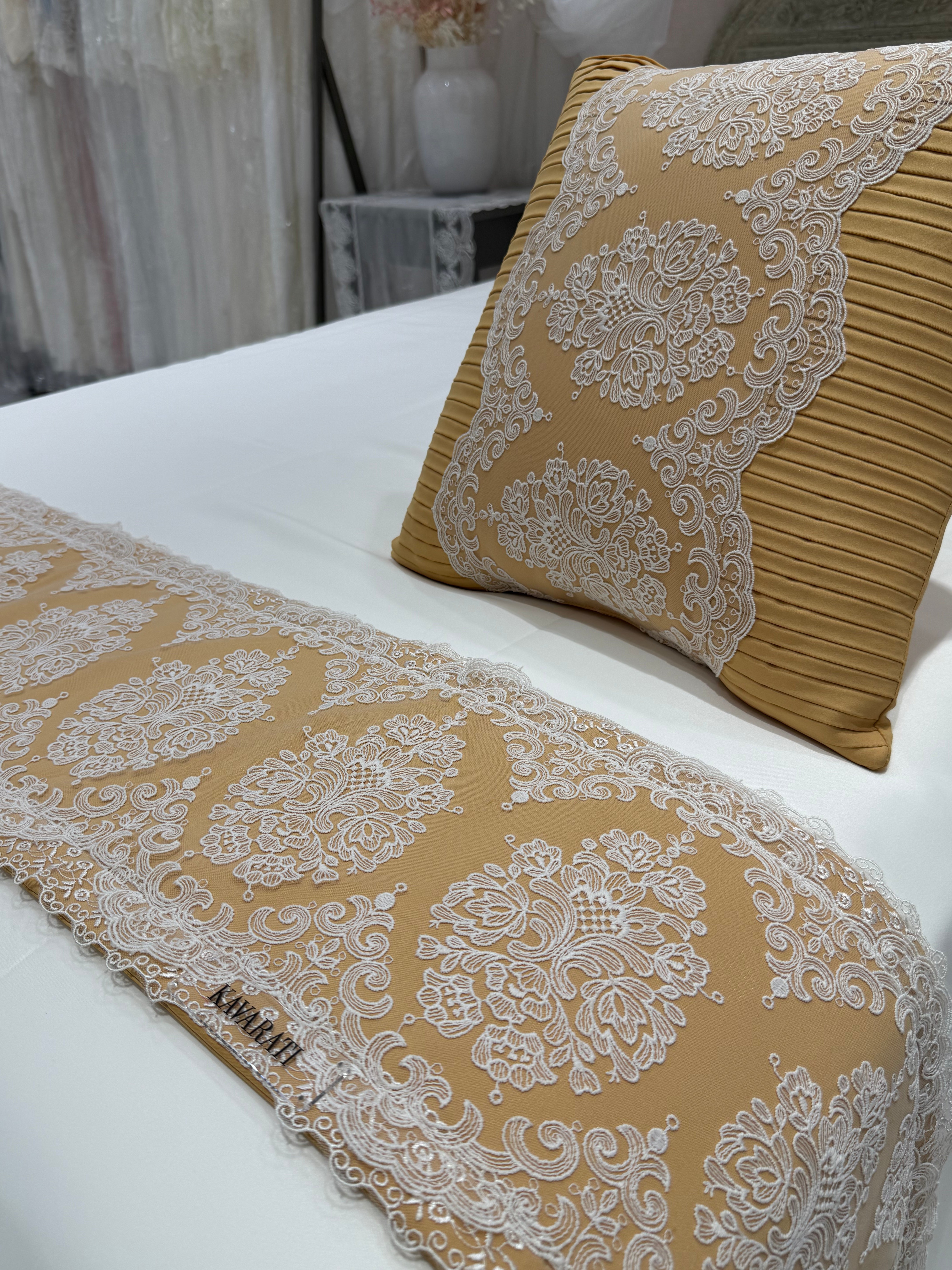 Classic Mustard Yellow Bed Throw