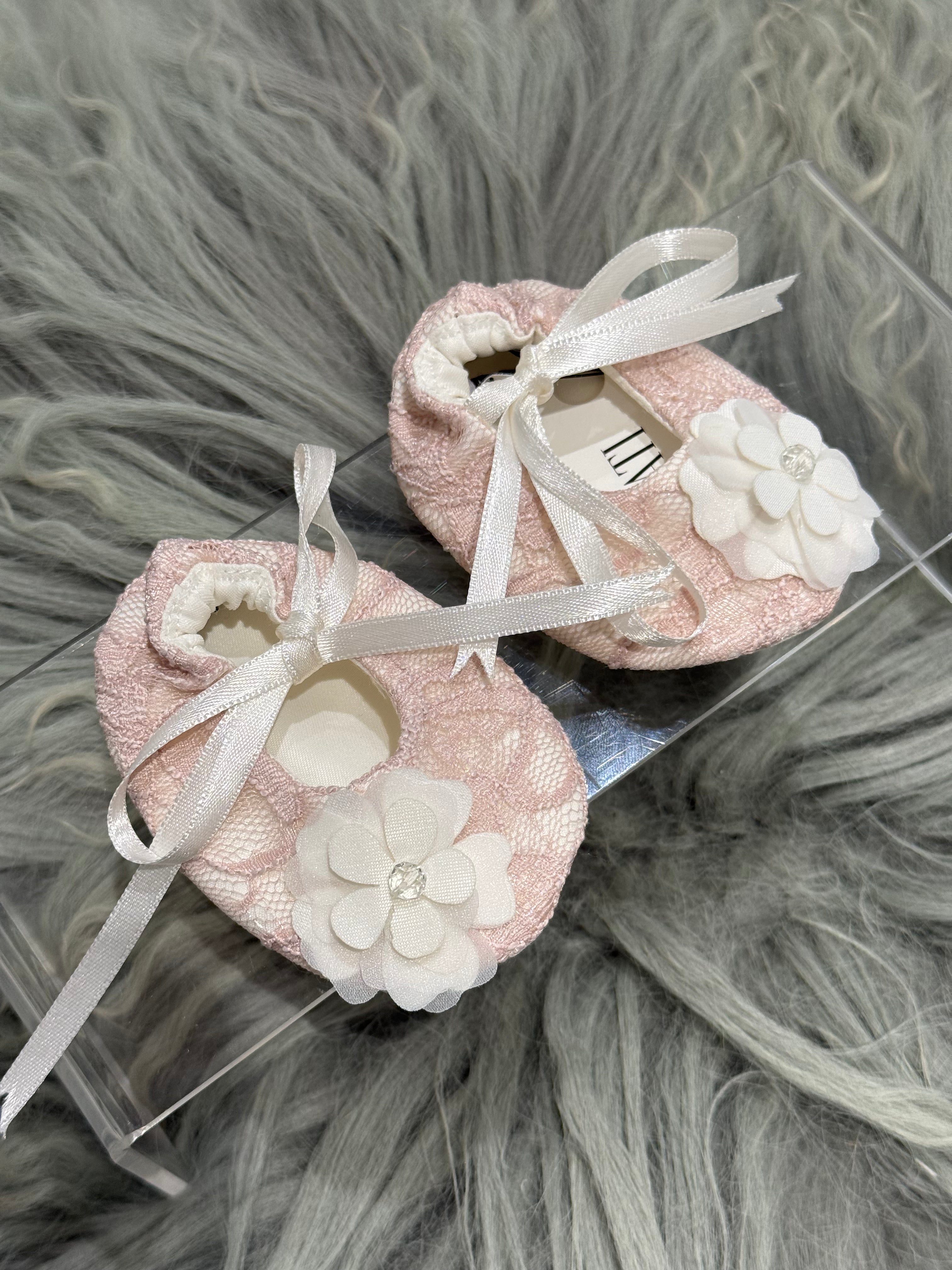 Delicate Lace Booties for Newborns