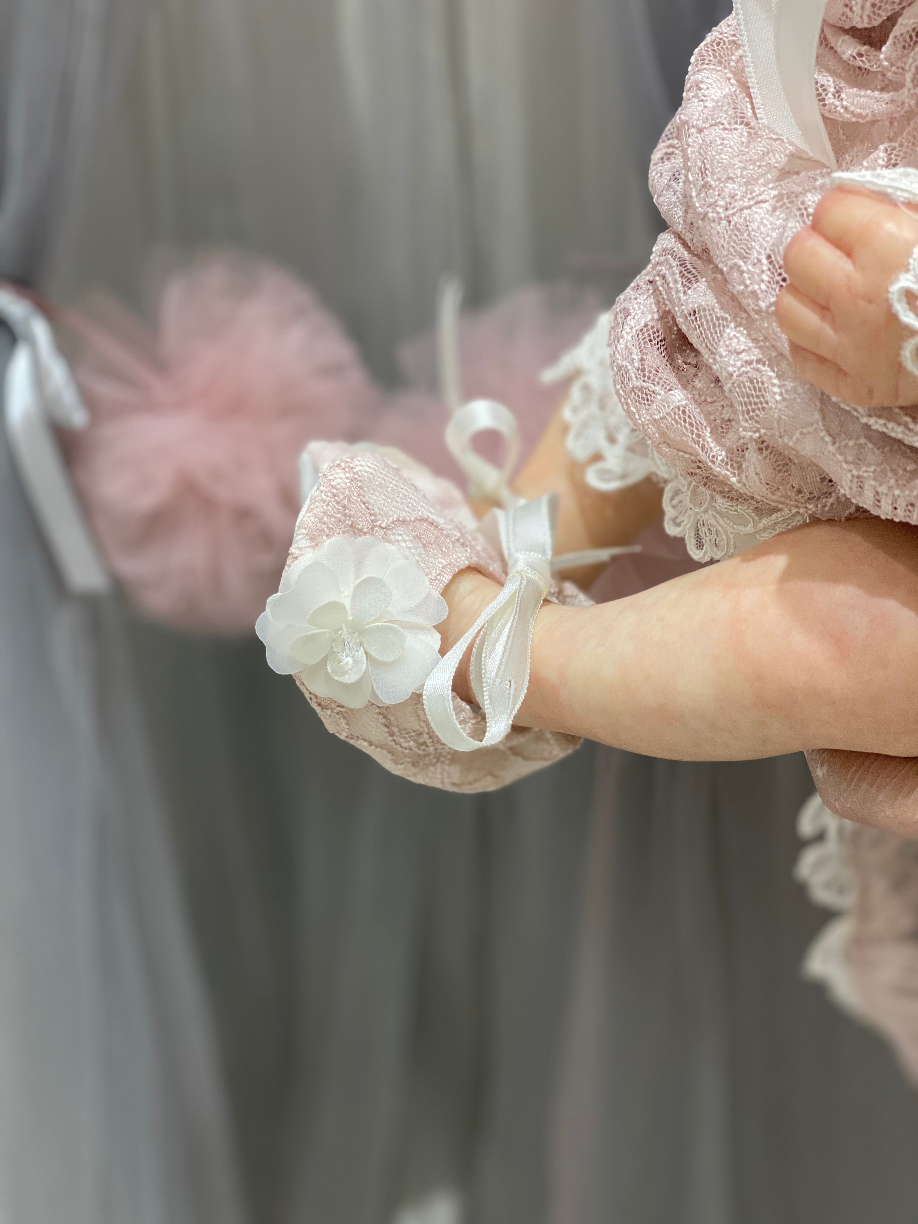 Delicate Lace Booties for Newborns