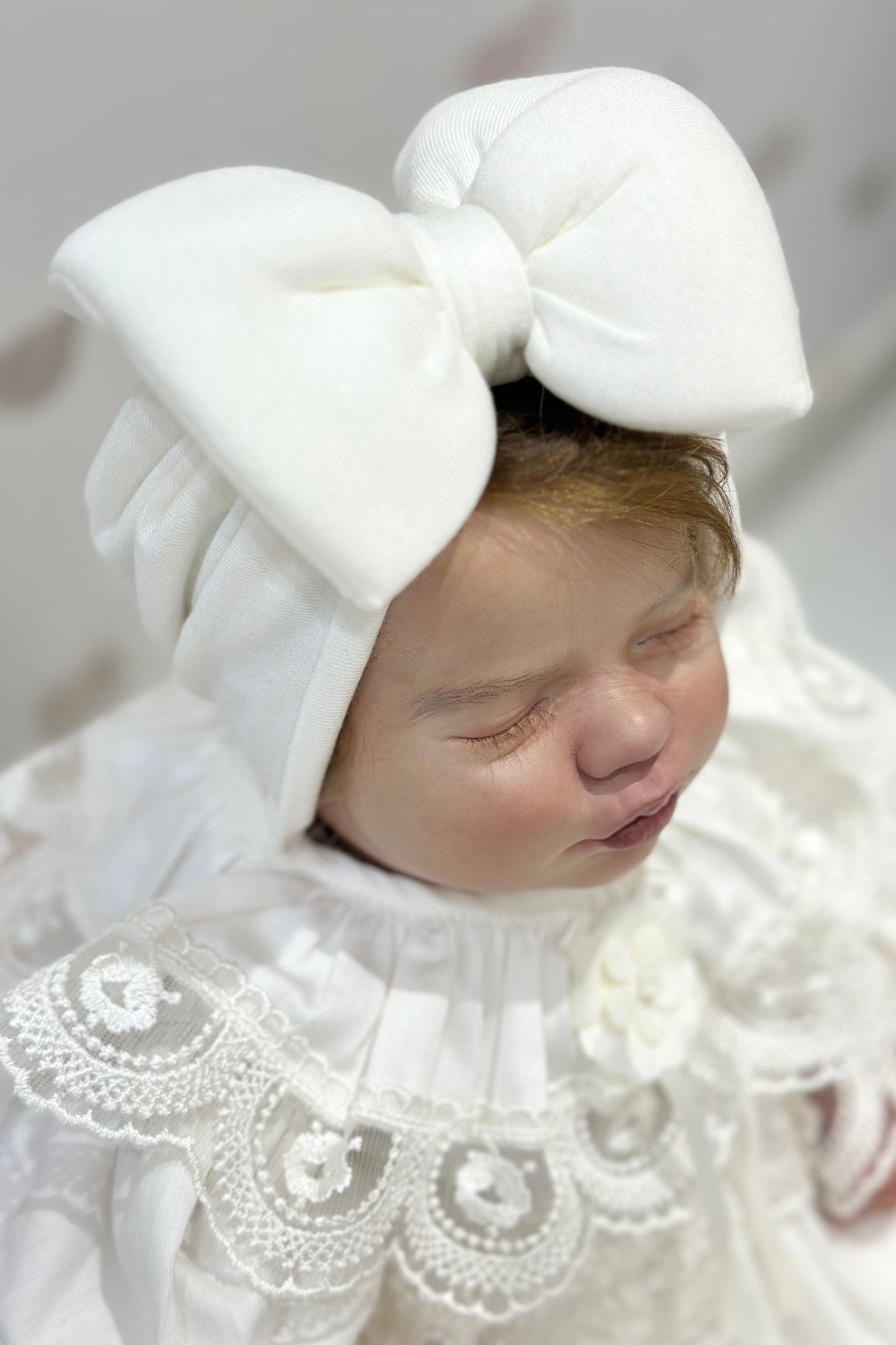 Soft Cotton Baby Cap (Turban Style) with Elegant Bow – Lightweight & Comfy