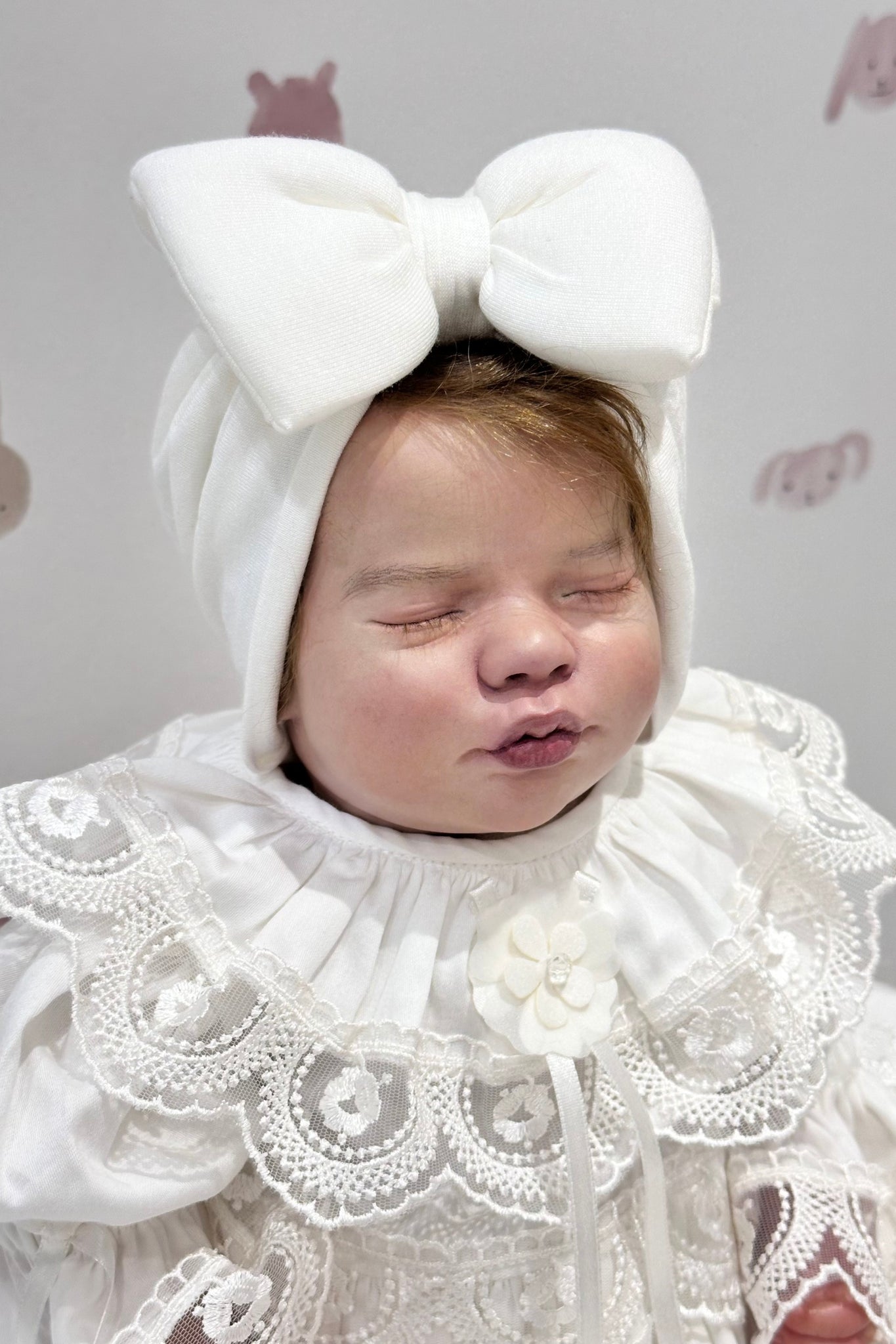 Soft Cotton Baby Cap (Turban Style) with Elegant Bow – Lightweight & Comfy