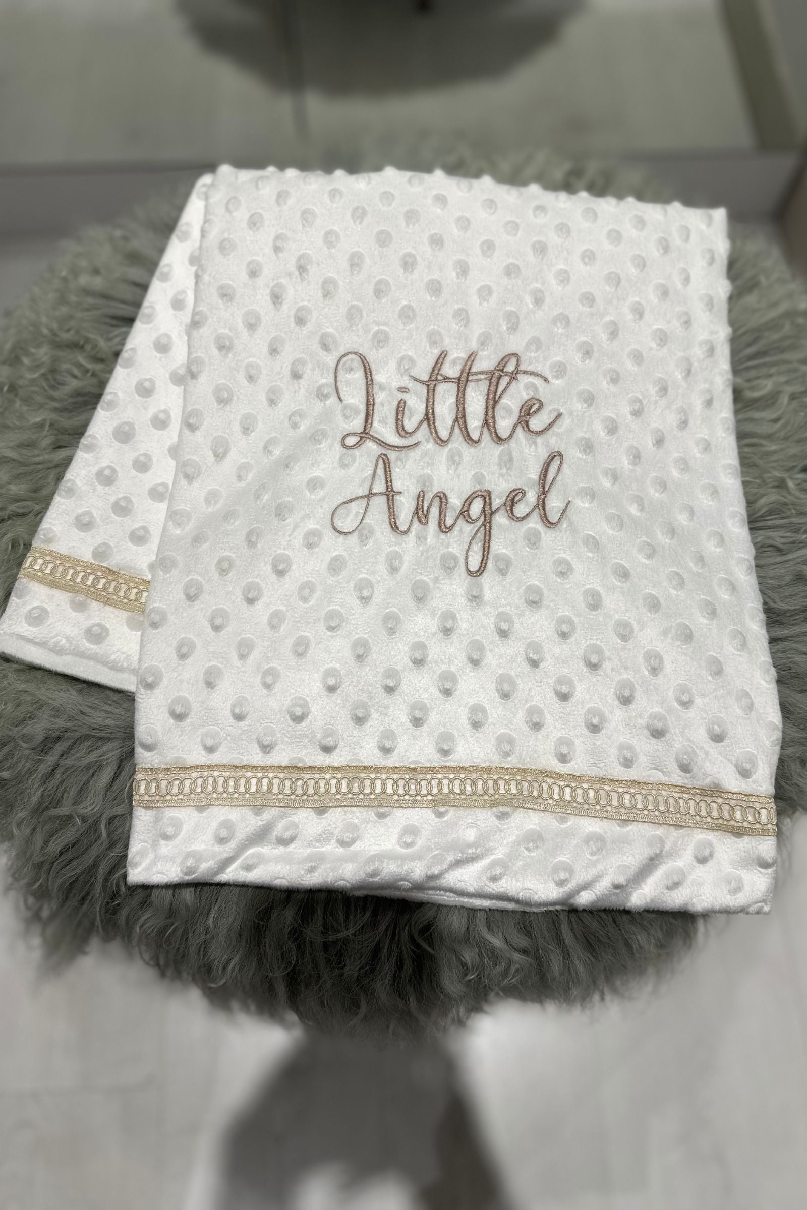 Bubble Embroidered Baby Blanket