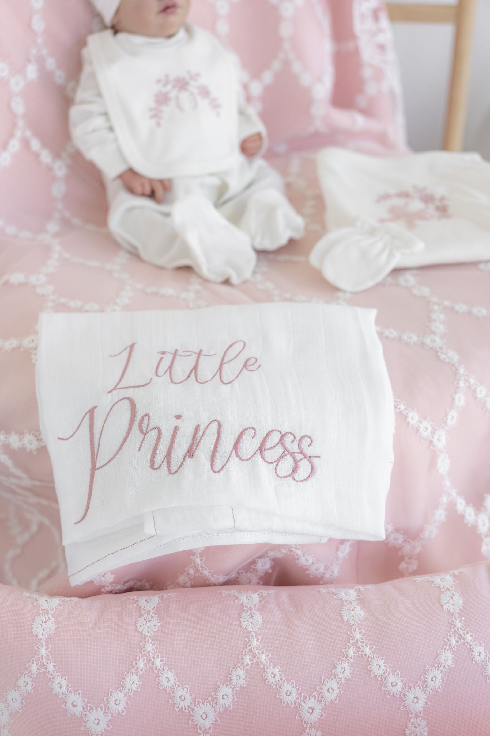 Comfy Embroidered Baby Blanket