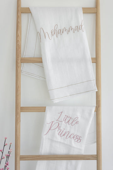 Comfy Embroidered Baby Blanket