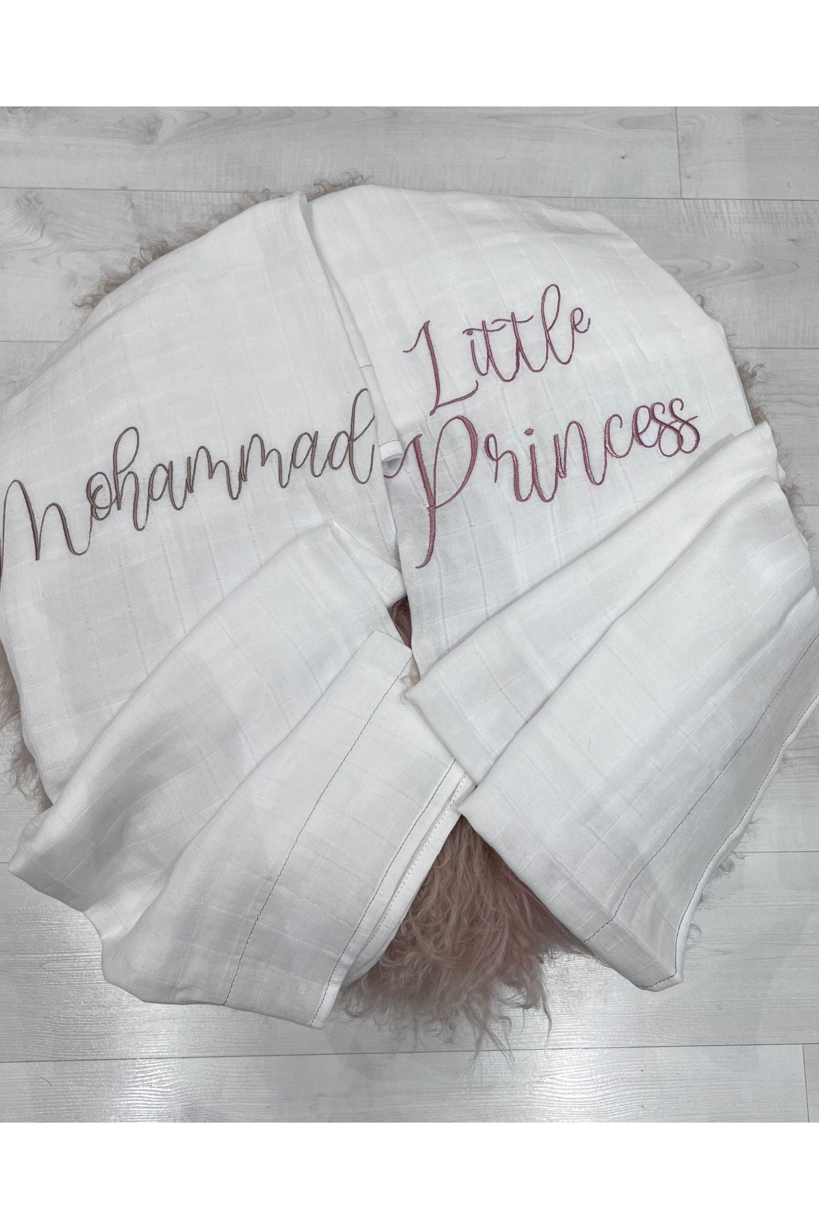 Comfy Embroidered Baby Blanket