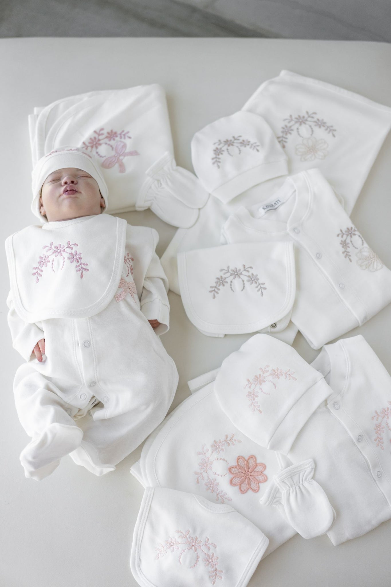 Luxury Embroidered Newborn Set (5 Pieces)