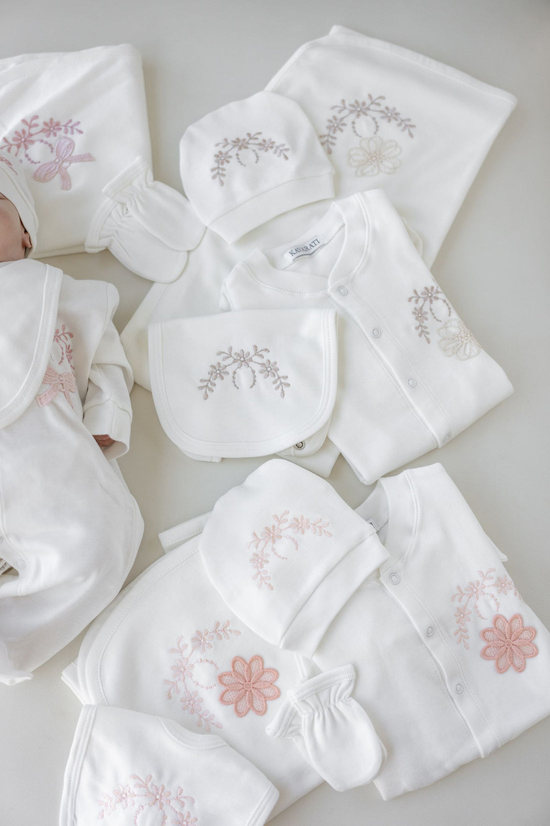 Luxury 10-Piece Newborn Baby Gift Set – Embroidered Cotton Essentials