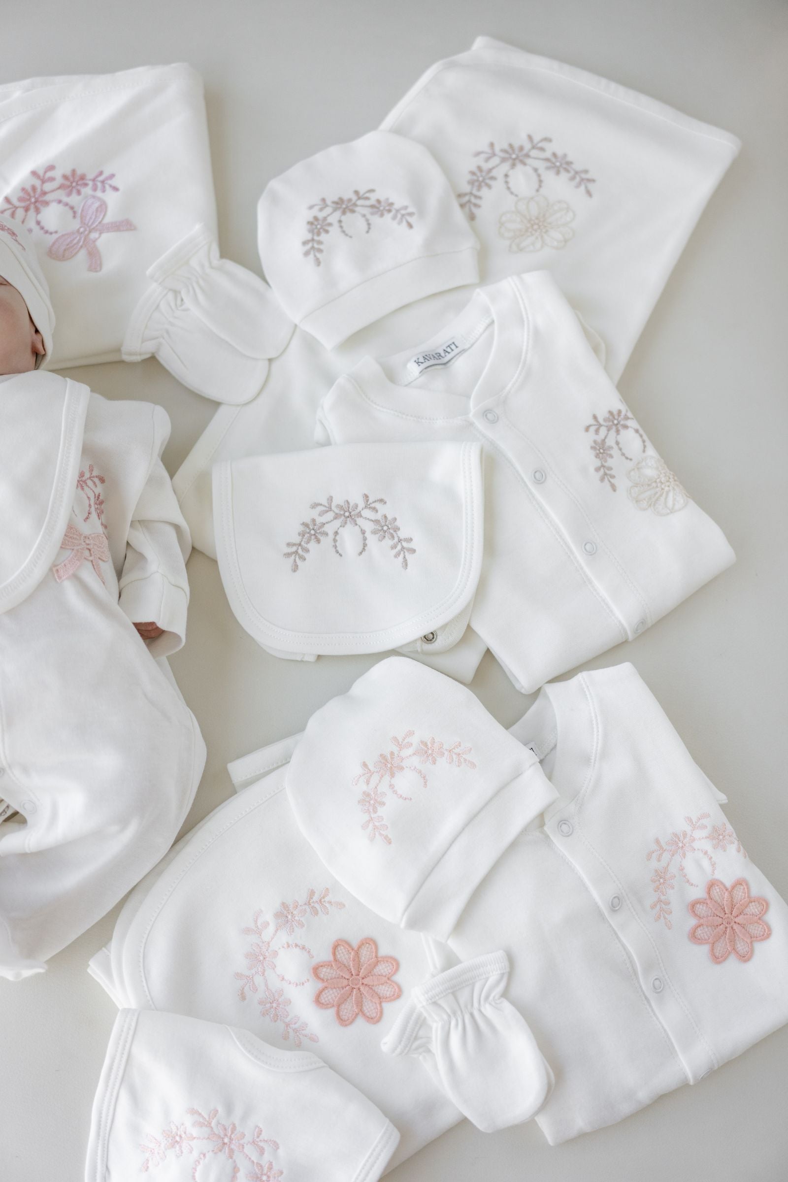 Luxury Embroidered Newborn Set (5 Pieces)