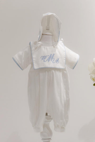 أوفرول قطني أنيق للمواليد مع تطريز الإسم 