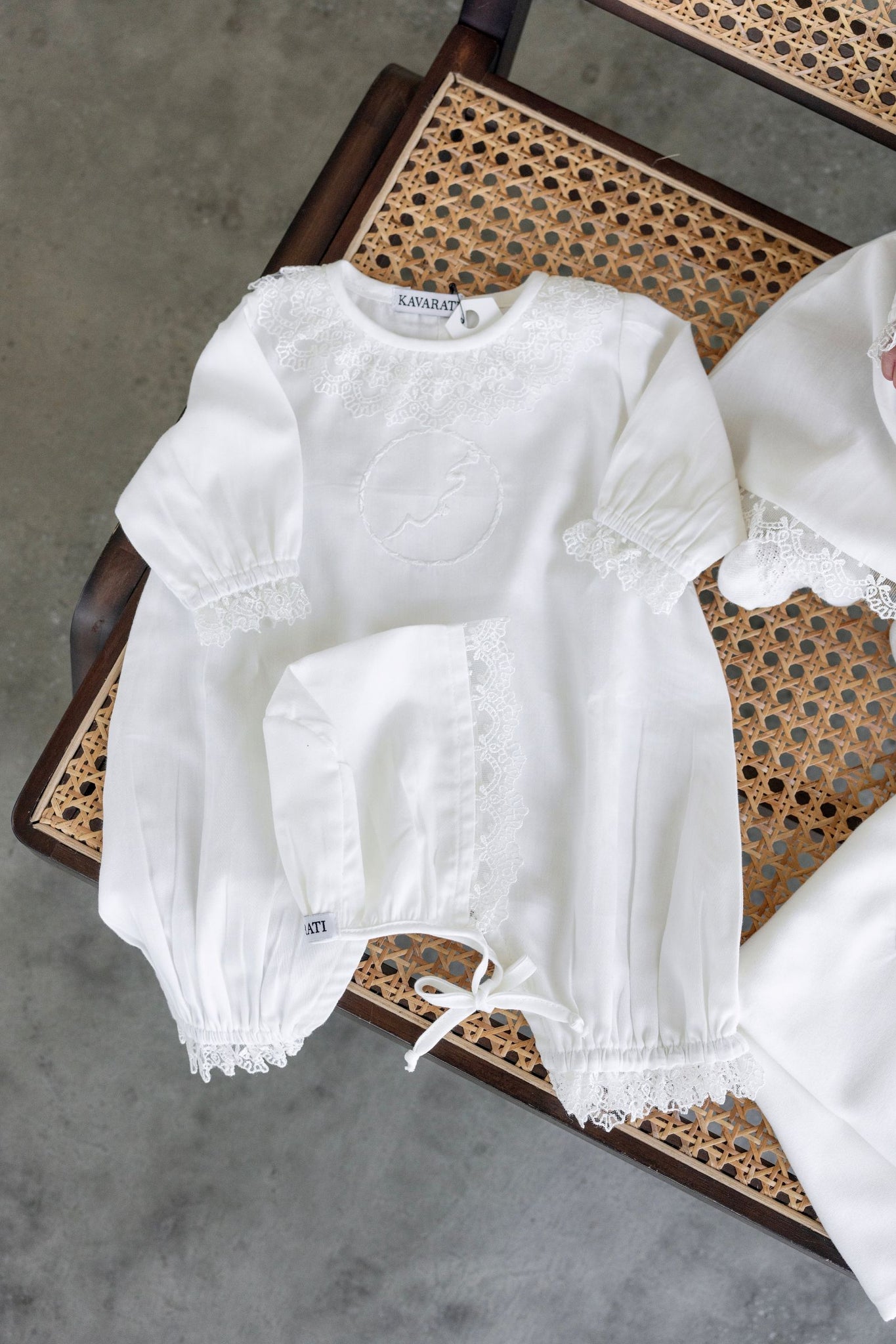 Elegant  Cotton Embroidered Classic overall Set