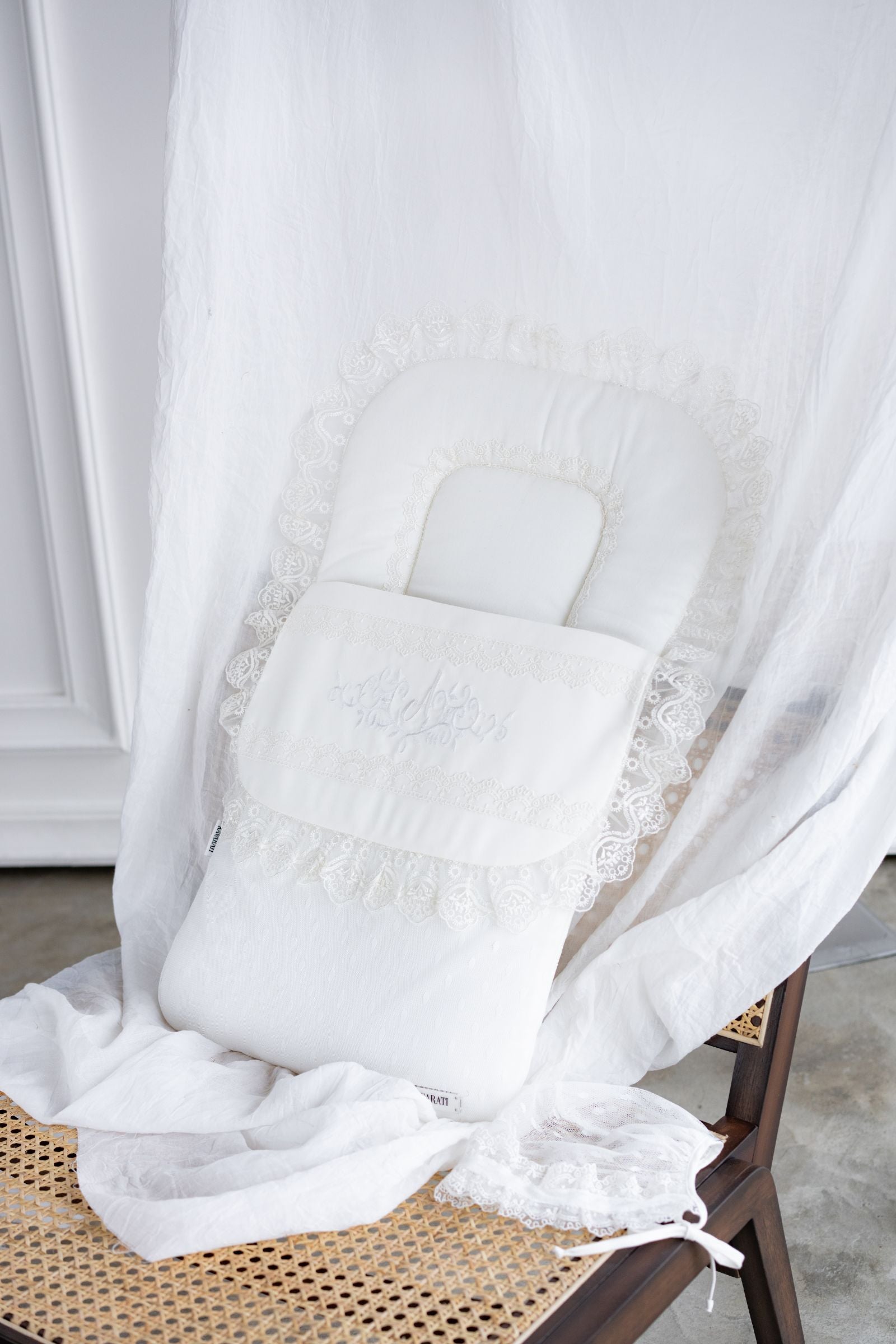 Classic Embroidered Baby Sleeping Bag with Matching Cap