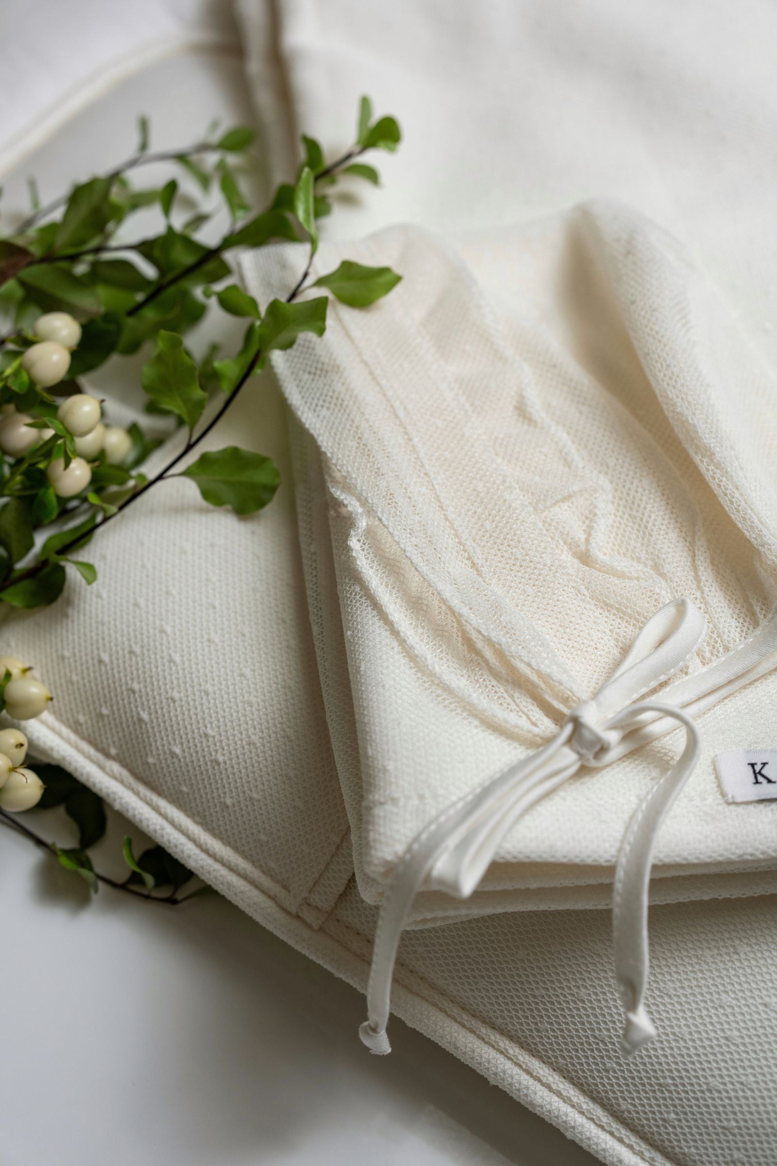 Elegant 3 Piece Light Cream Baby Set