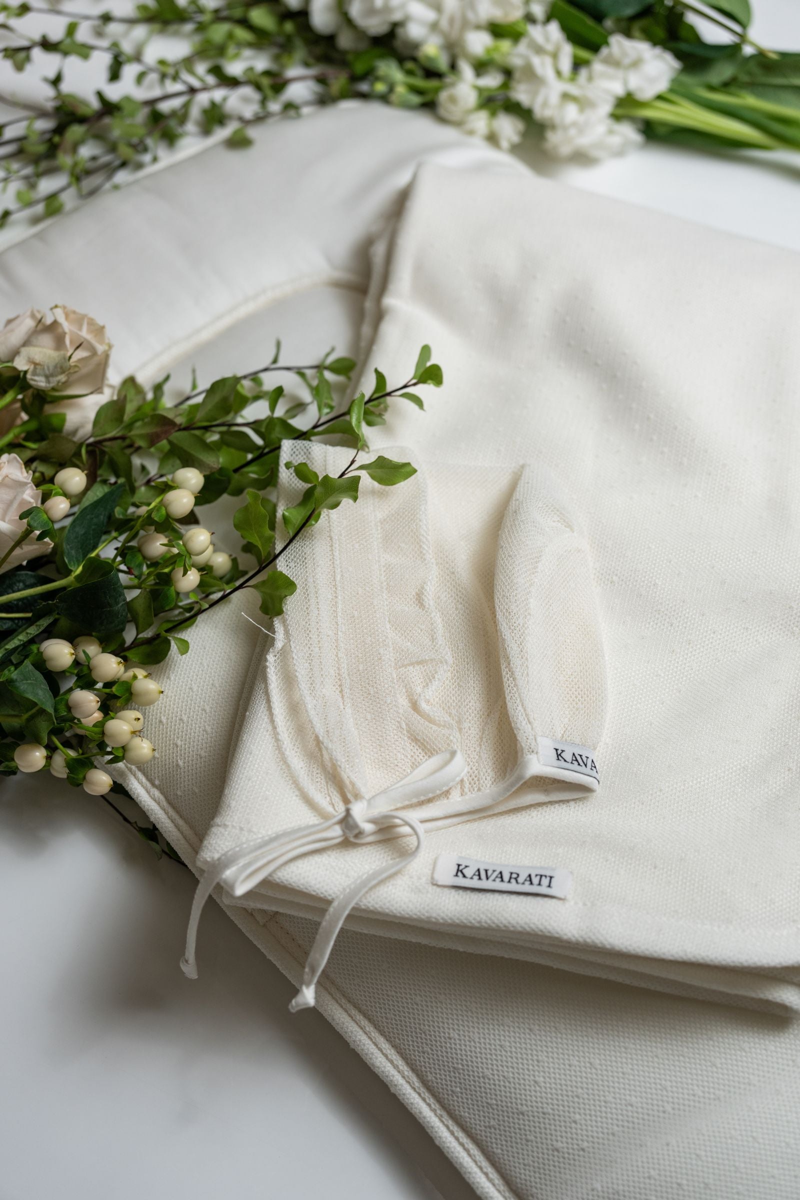 Elegant 3 Piece Light Cream Baby Set