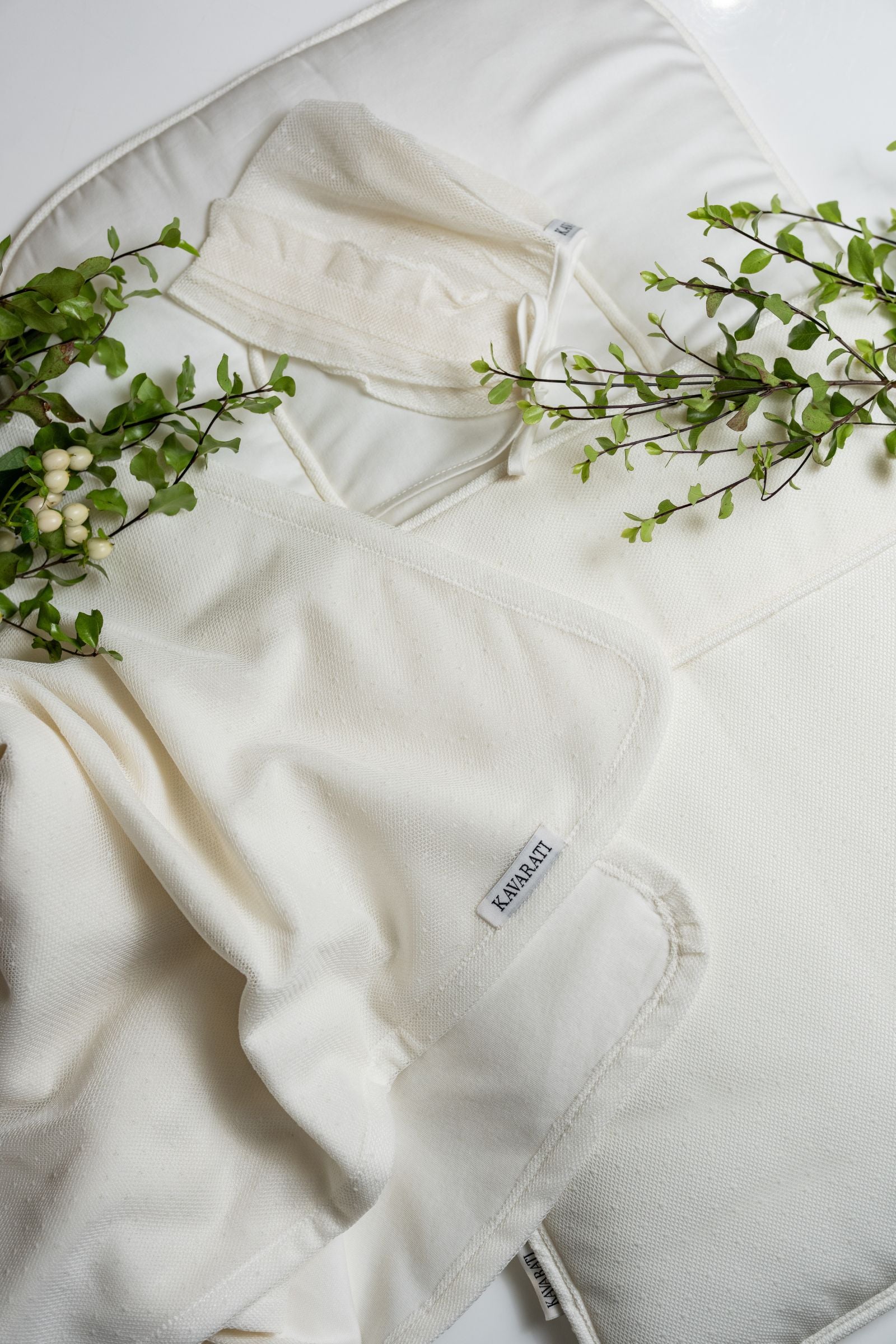 Elegant 3 Piece Light Cream Baby Set