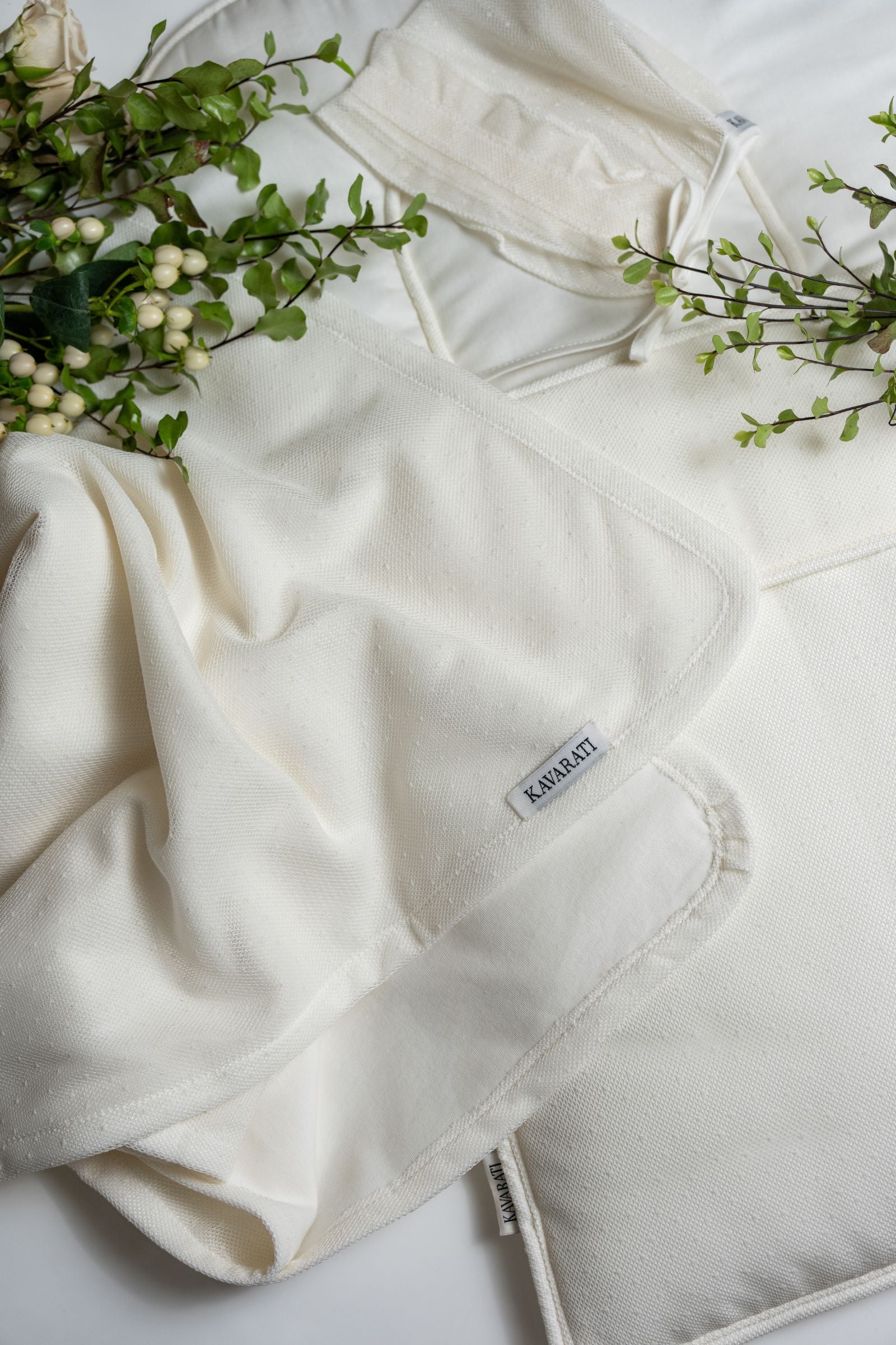 Elegant 3 Piece Light Cream Baby Set