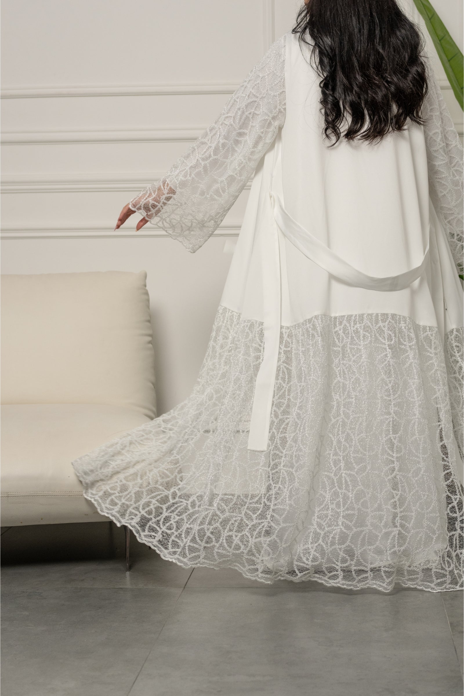 Luxury White Robe and dress