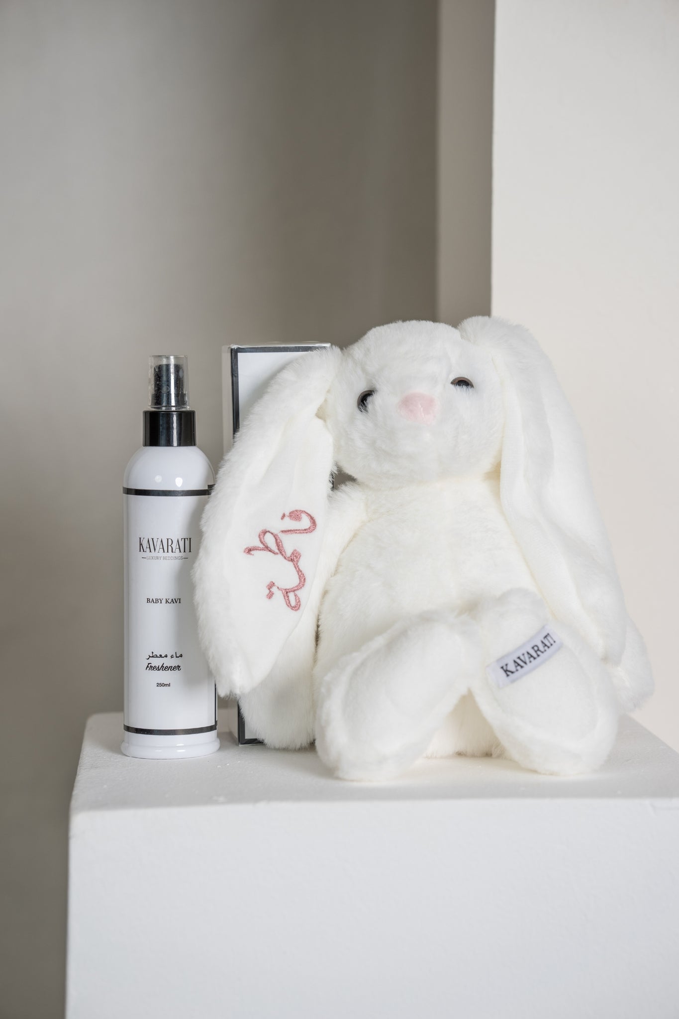 Fluffy Bunny & Baby Kavi Freshener  Gift Set