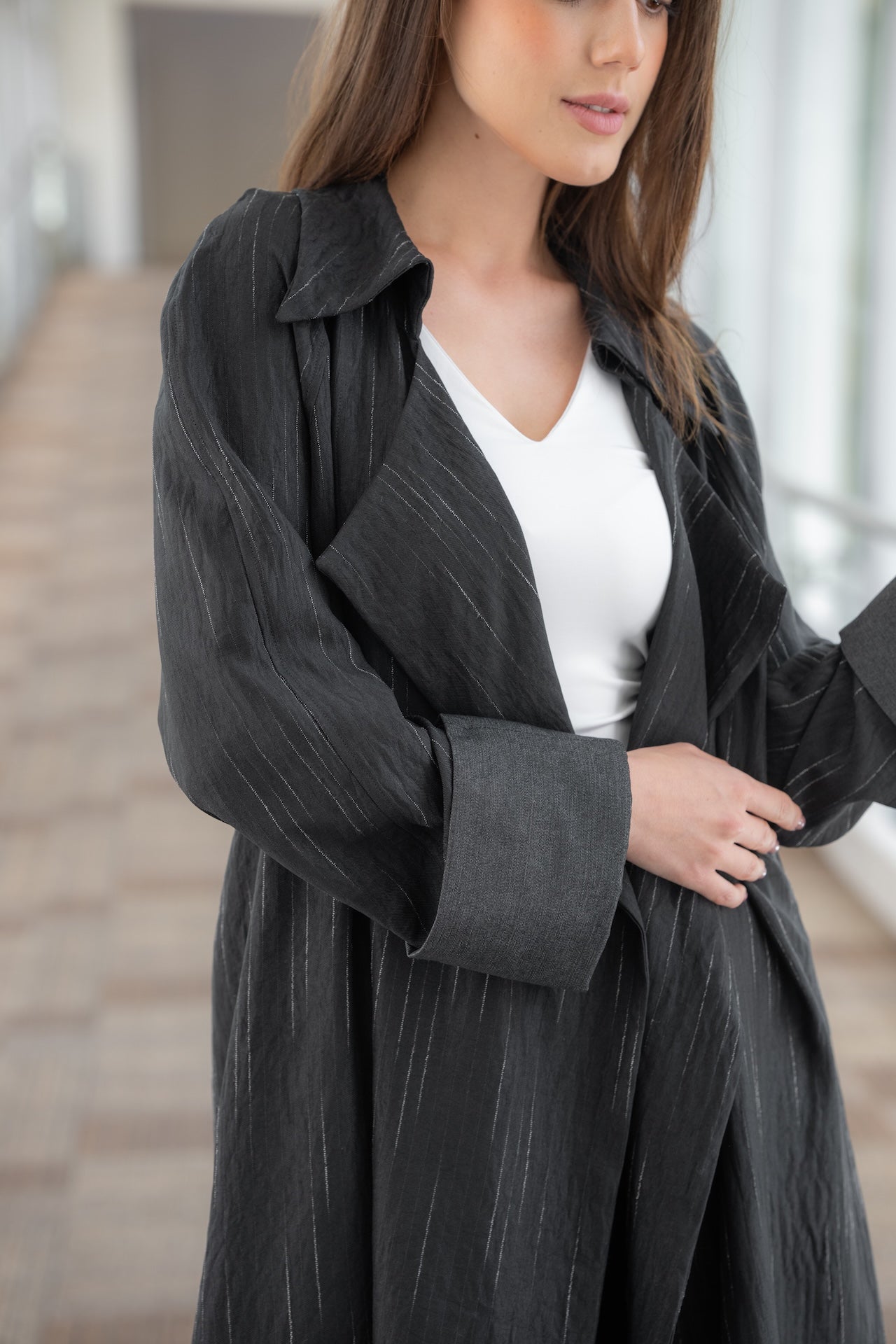 Elegant Long  Summer Linen Jacket