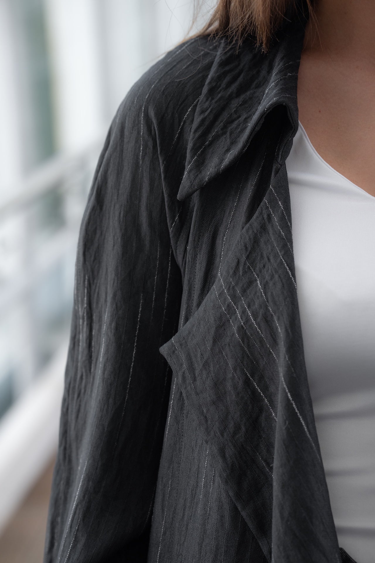 Elegant Long  Summer Linen Jacket