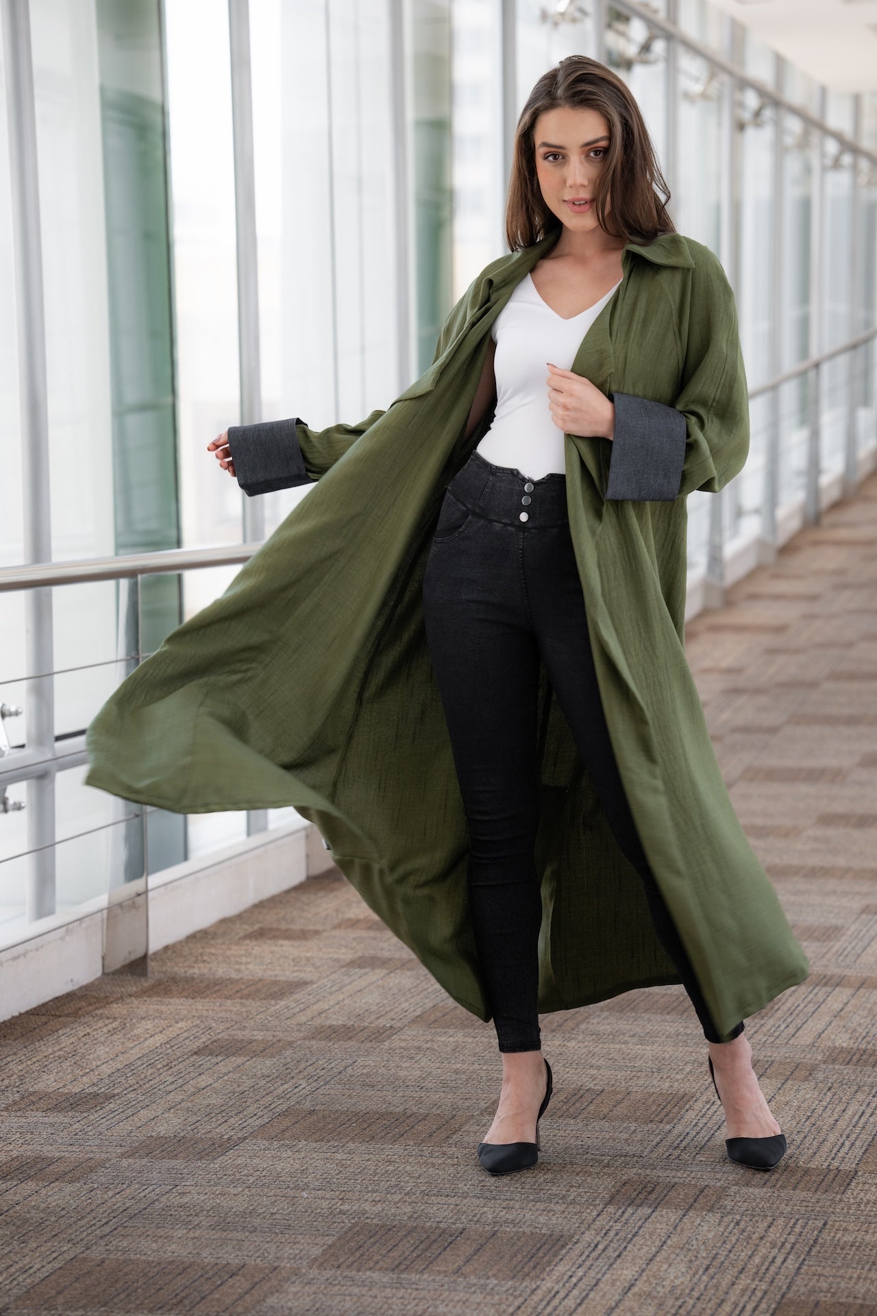 Elegant Long  Summer Linen Jacket