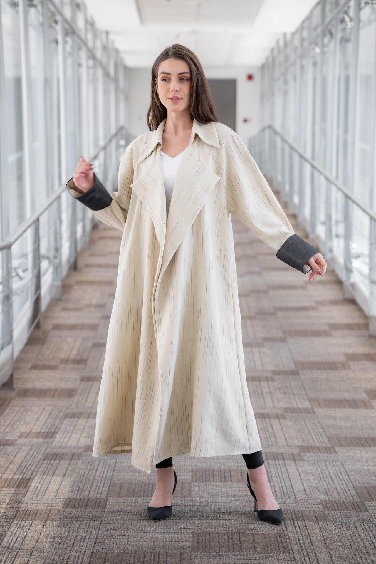 Elegant Long  Summer Linen Jacket