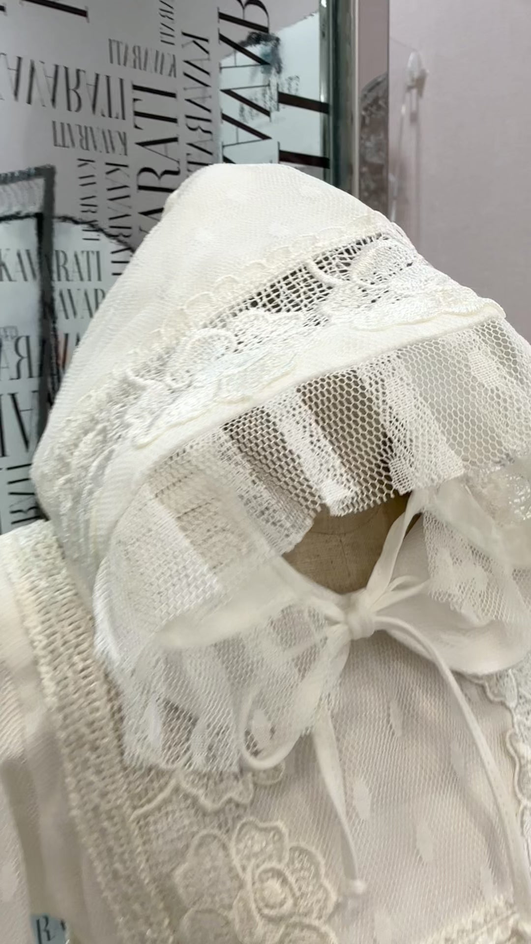 Delicate Cotton Baby Dress with Guipure