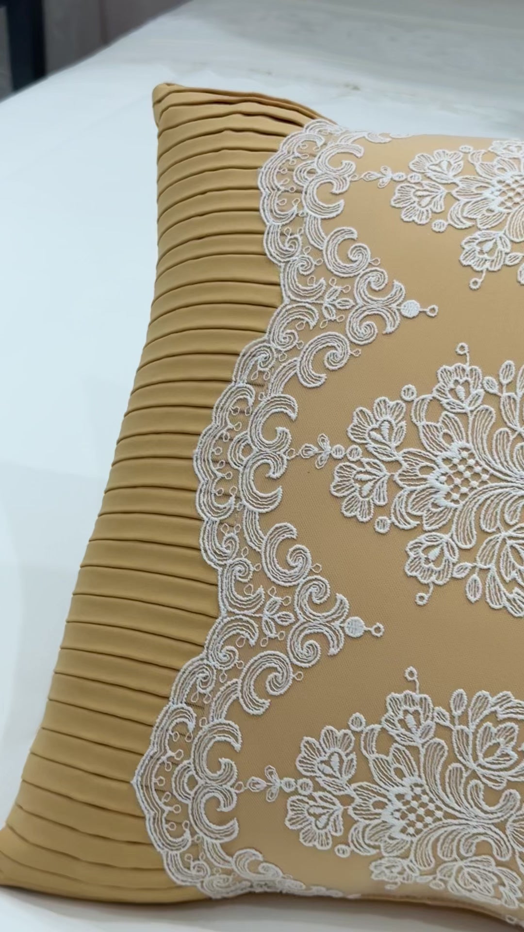 Classic Mustard Yellow Bed Throw