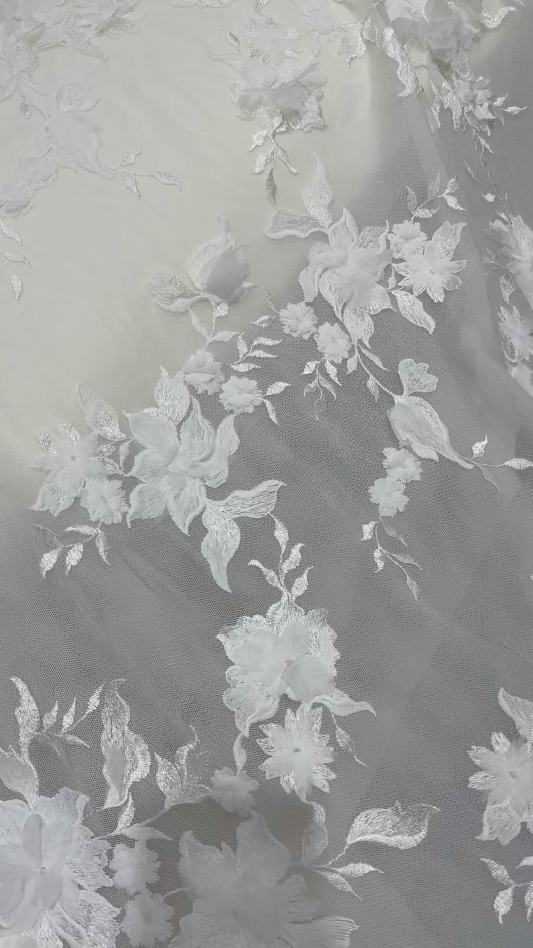 Luxury 3D Floral Bed Throw