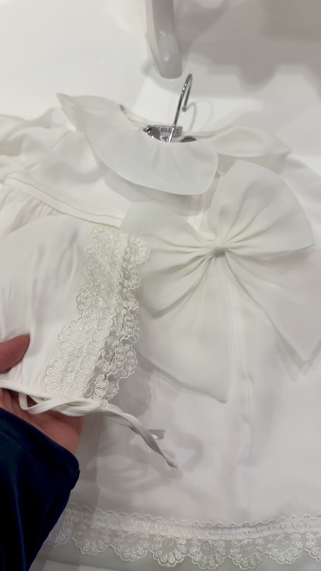 Adorable Cotton Baby Dress with Bow